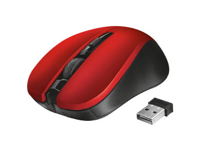 Trust - Mydo Silent Click Wireless Mouse - Κόκκινο