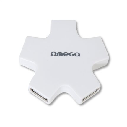 OMEGA USB 2.0 HUB 4 PORT STAR WHITE [42858]