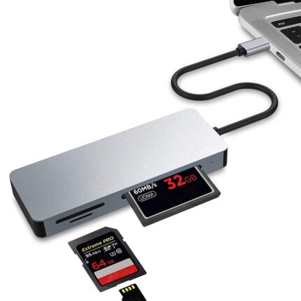 PLATINET MULTIMEDIA ADAPTER USB TYP C CARD READER MICRO SD SDHC SDXC CF