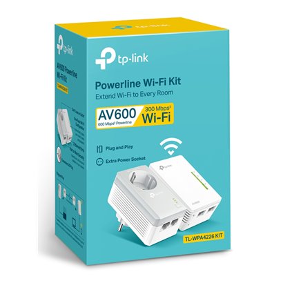 Tp Link Powerline Wi Fi Kit Tl Wpa4226 Kit Av600 600mbps Ver 40